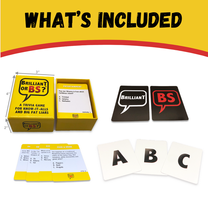 Brilliant or BS? Original Edition Trivia Party Game