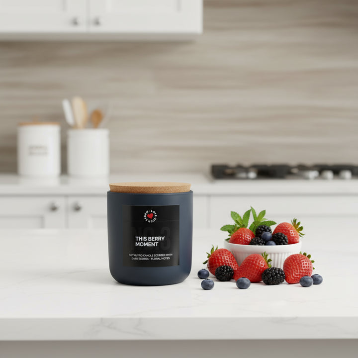 Love Cork Screw This Berry Moment Candle