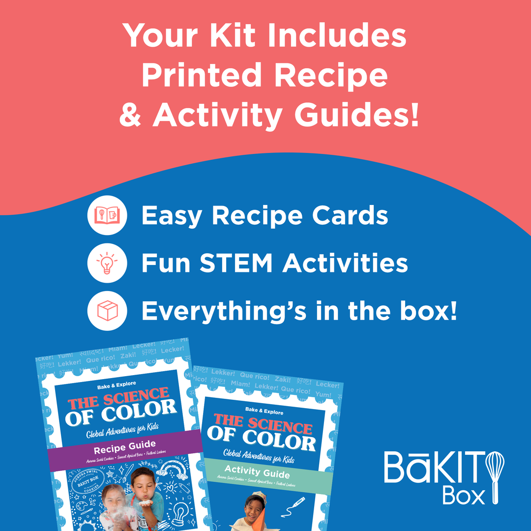 BāKIT Box Aurora Swirl Cookies Science of Color STEM Activity Kit