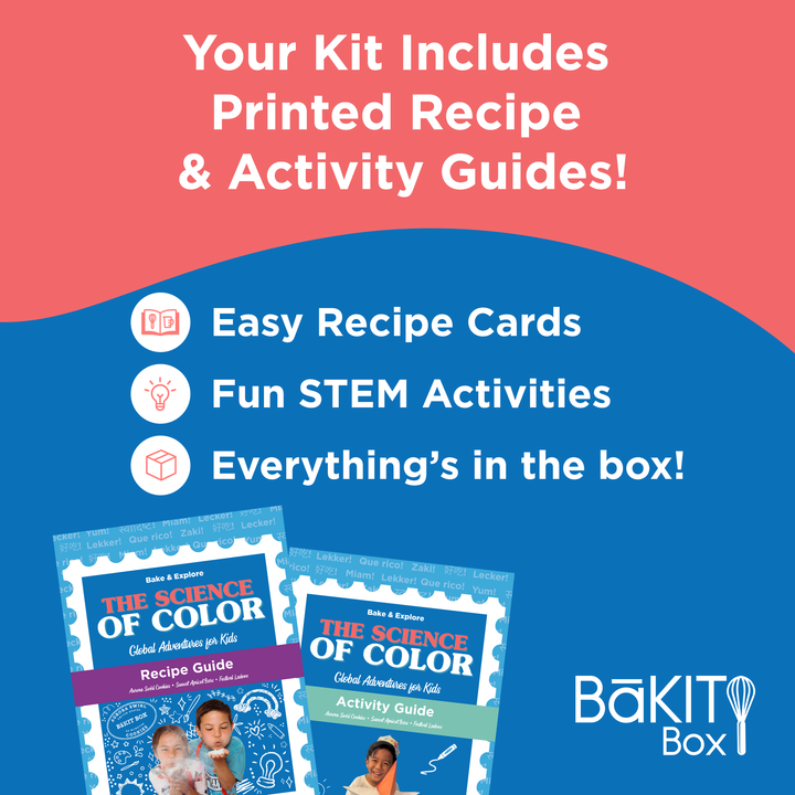 BāKIT Box Aurora Swirl Cookies Science of Color STEM Activity Kit