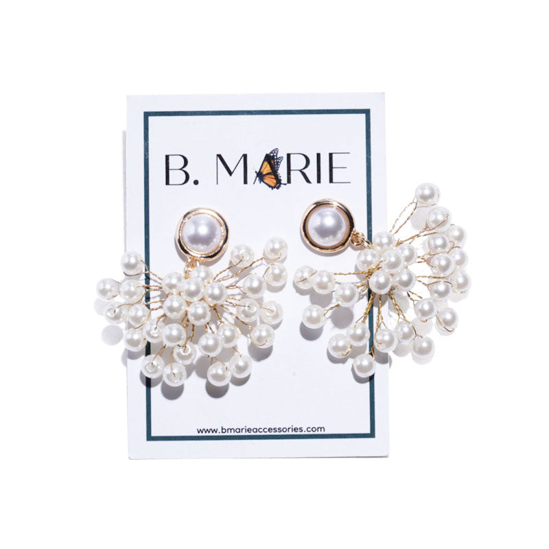 B. Marie Accessories Holiday Pearl Earrings