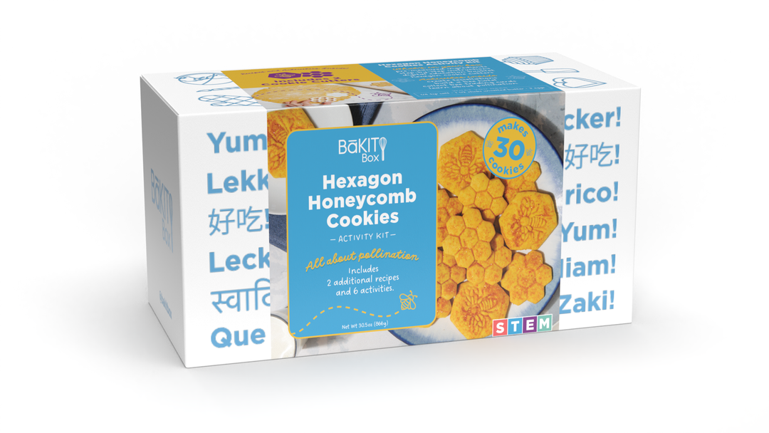 BāKIT Box Hexagon Honeycomb Cookies Pollination Exploration STEM Activity Kit