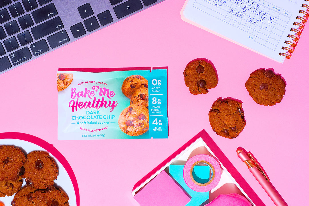 Bake Me Healthy Dark Chocolate Chip Cookies