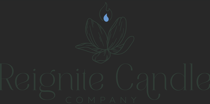 Reignite Candle Co "Citrus Rose" Soy Wax Candle - Clear Wine Glass  11 oz