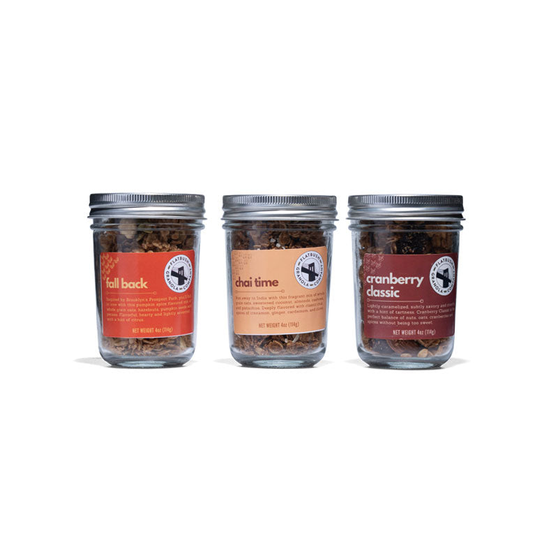 Flatbush Granola Company Flatbush Flight Granola Sampler (3-Pack Jars)