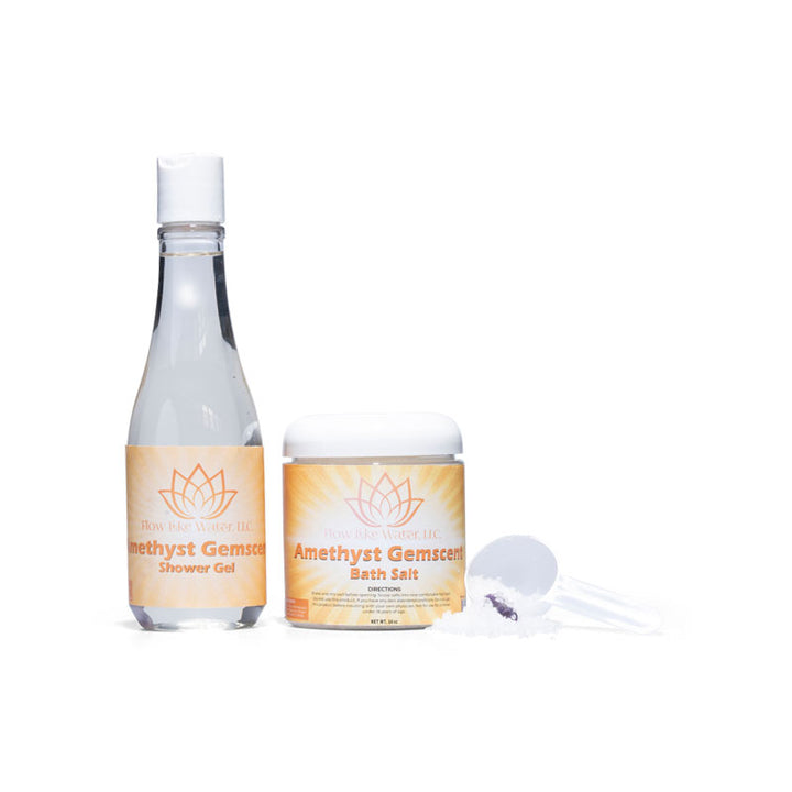 Flow Like Water, Gemscent Amethyst Bath Set