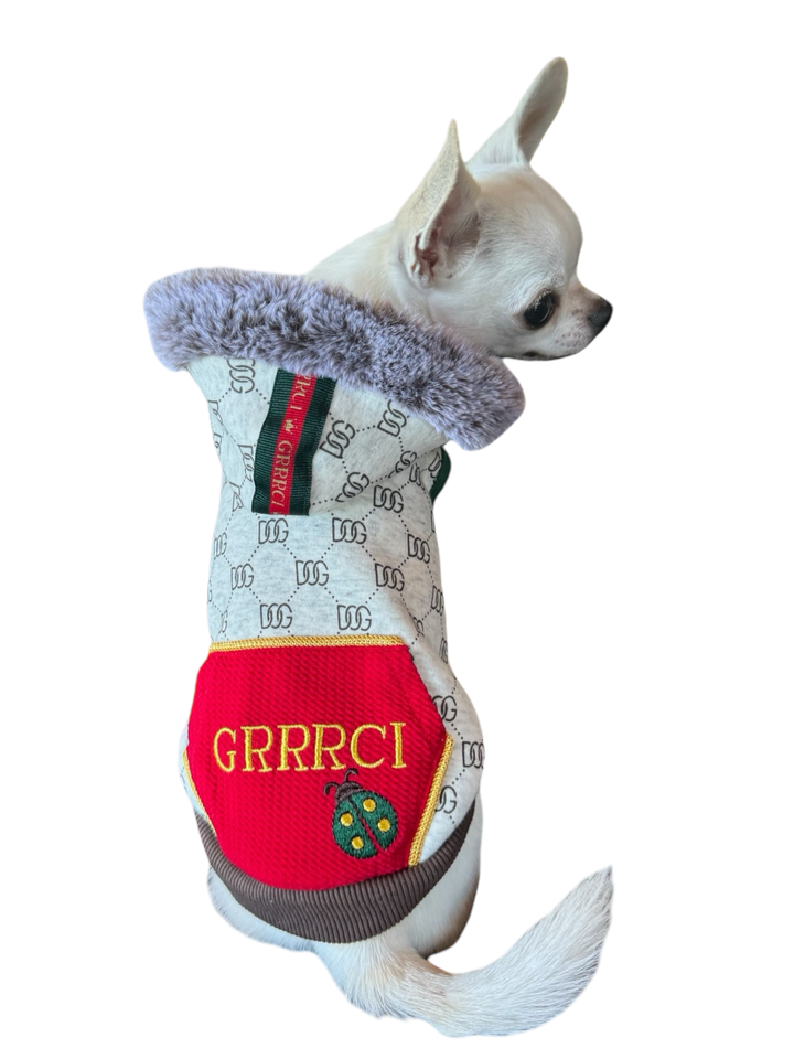 PetTee Apparel GRRRCI Lady Bug Dog Hoodie