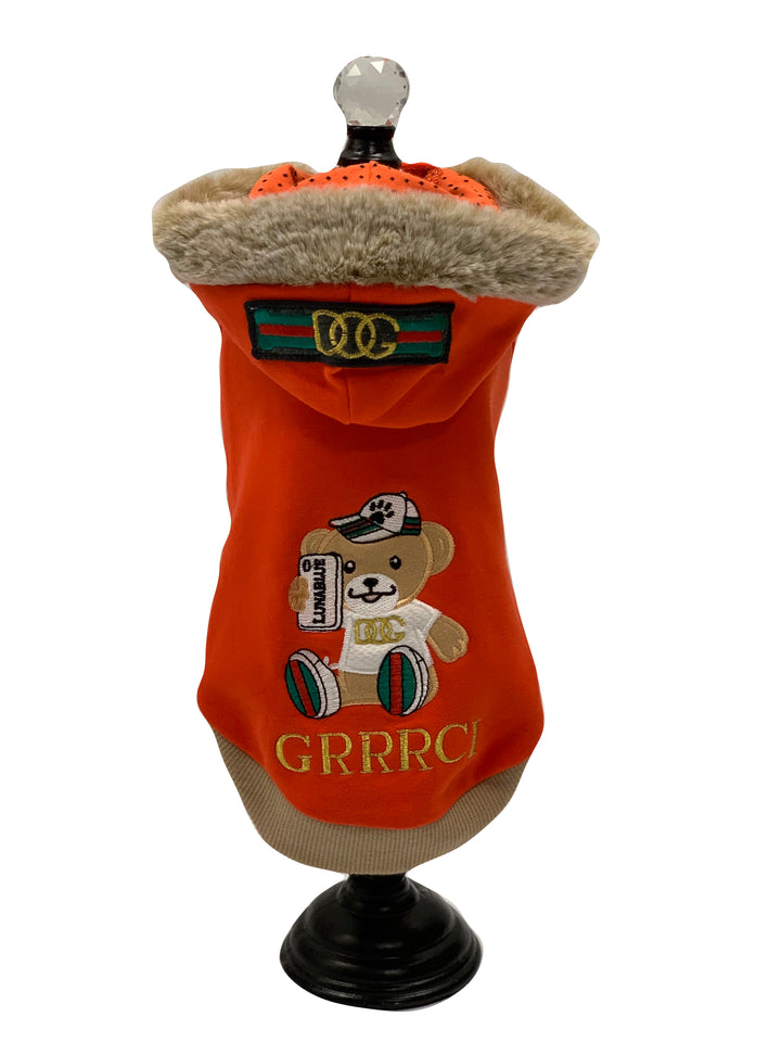 PetTee Apparel GRRRCI Selfie Bear Hoodie