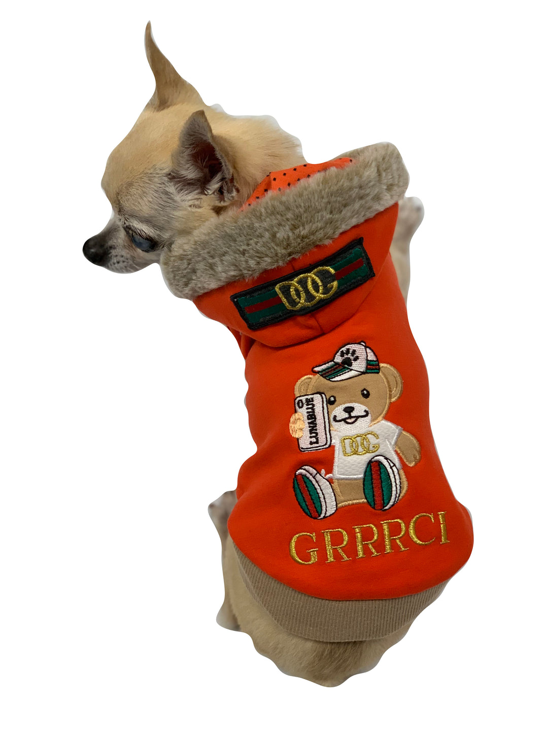 PetTee Apparel GRRRCI Selfie Bear Hoodie