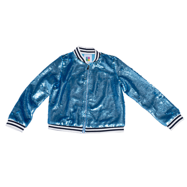 HBCU Legacy Fashion JSU Girls Sequin Bomber Jacket