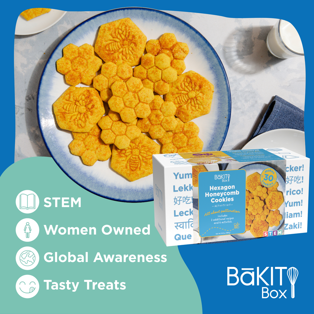 BāKIT Box Hexagon Honeycomb Cookies Pollination Exploration STEM Activity Kit