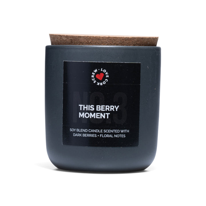 Love Cork Screw This Berry Moment Candle