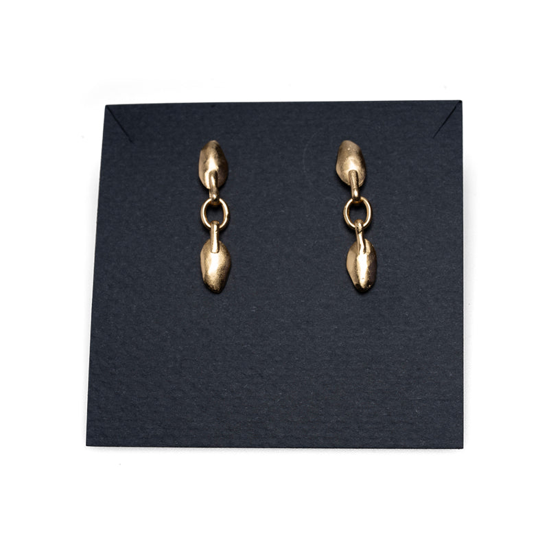 Lingua Nigra Queen of Spades - Delicate Dangle Earrings