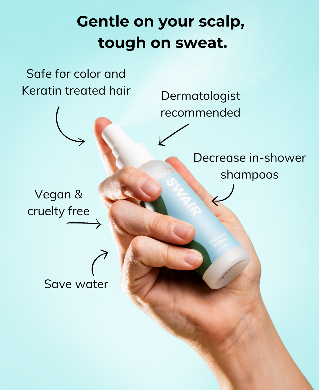 SWAIR SweatShield Leave-In Conditioner ( Peach Ginger 8 -oz)