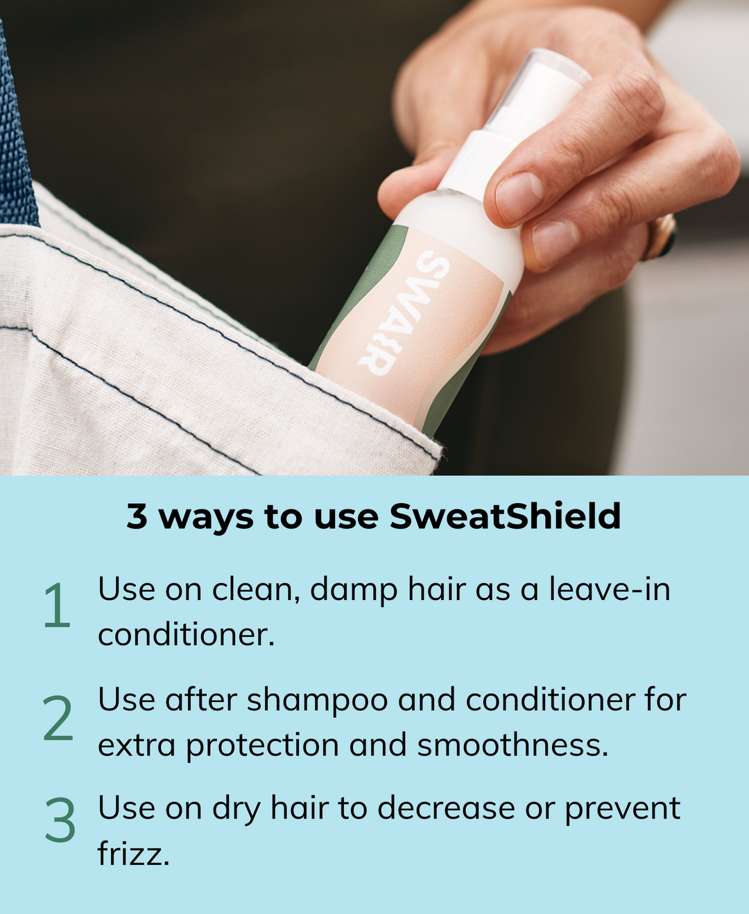 SWAIR SweatShield Leave-In Conditioner ( Peach Ginger 8 -oz)
