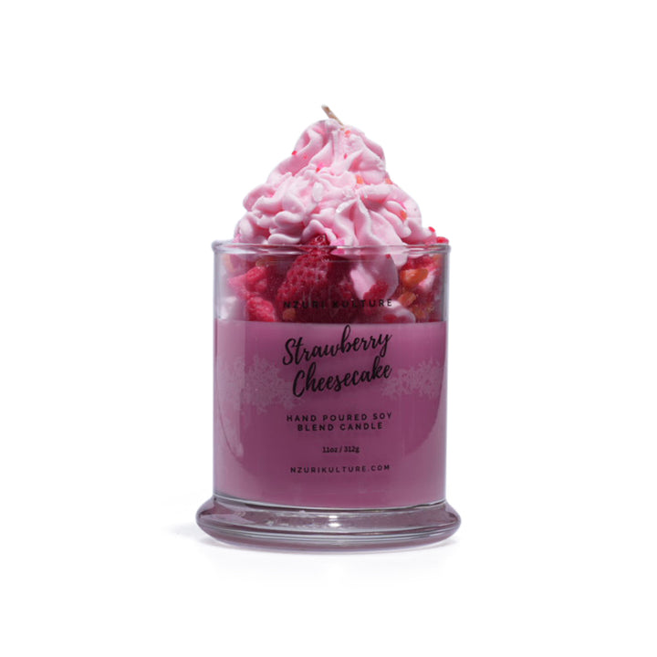 Nzuri Kulture - Strawberry Cheesecake Dessert Candle