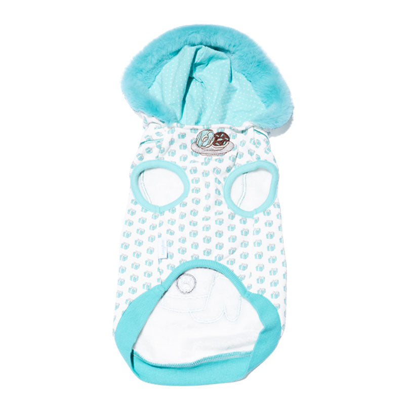 PetTee Apparel Wooffany Cup of Love Dog Hoodie