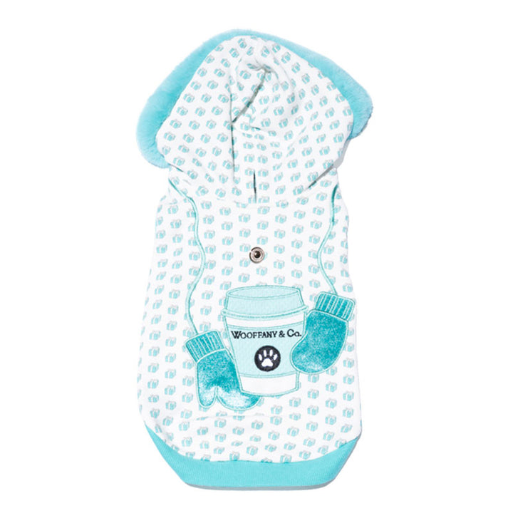 PetTee Apparel Wooffany Cup of Love Dog Hoodie