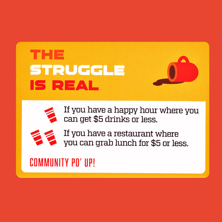 PO' UP! Card Game: Black in the Workplace Editon