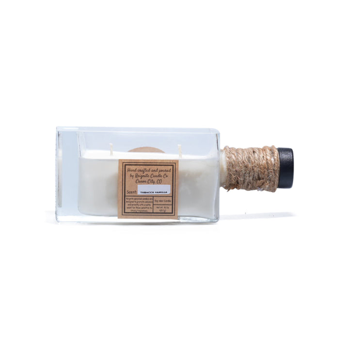 Reignite Candle Co "Tobacco Vanilla" Soy Wax Candle - MB Side Cut  15 oz