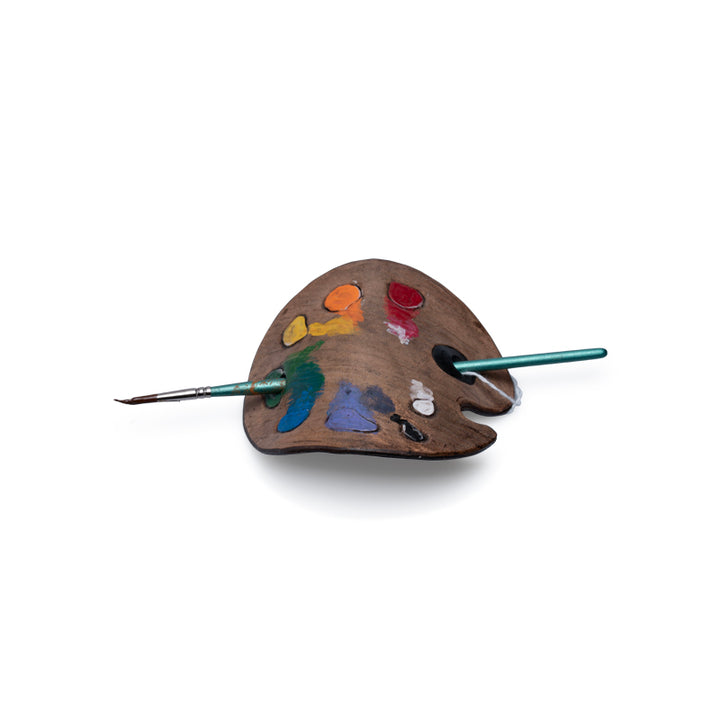 Stitchwalker Leather Handmade Paint Palette Hairpiece