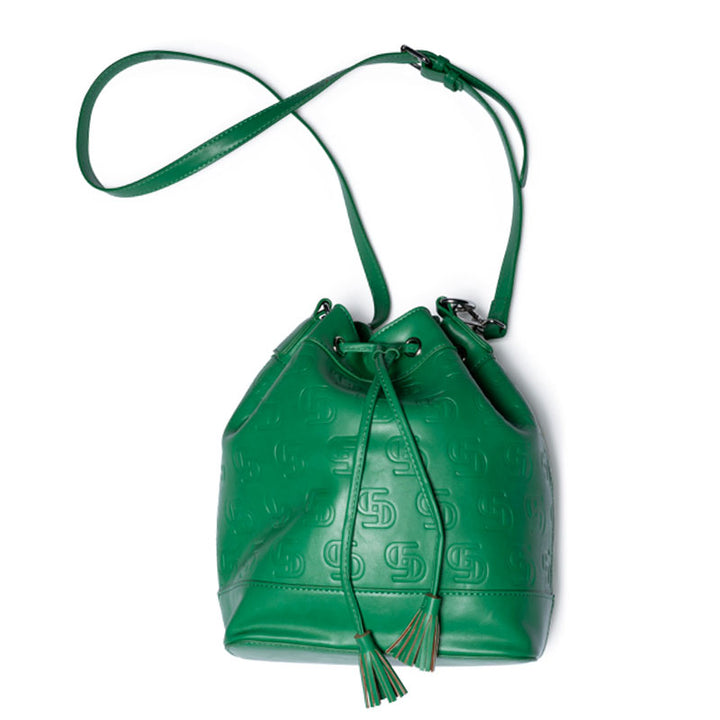 SMADA Debossed Lizén Bucket Bag – Vegan Leather Crossbody