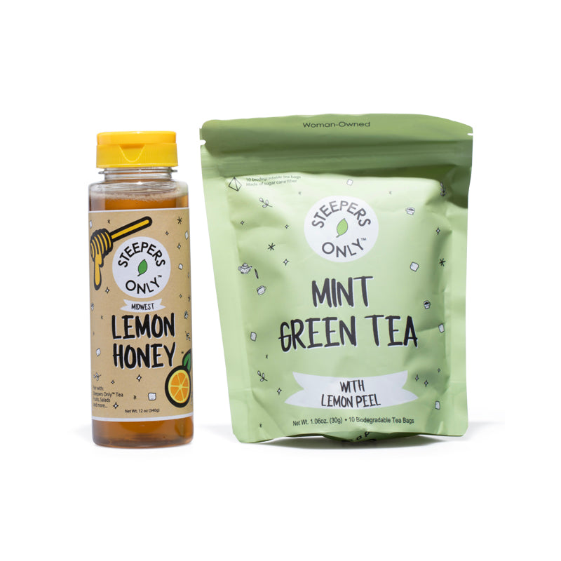 Steepers Only Gift Set - Mint Green Tea and Lemon Honey