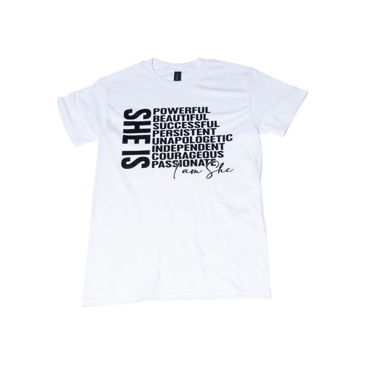T-Shirt Print Studio - She is, I am