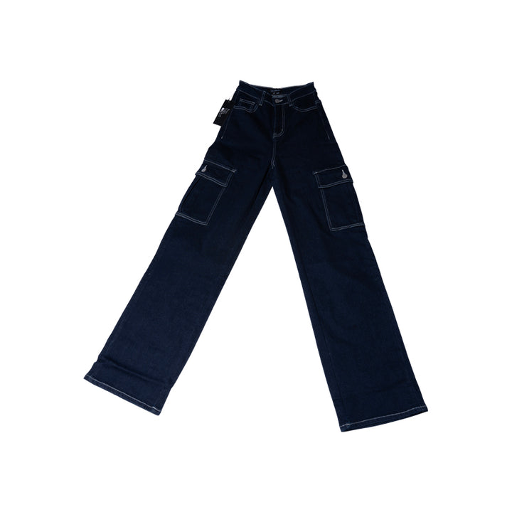 TJL Collection Tall Women Dark Denim Cargo Jeans