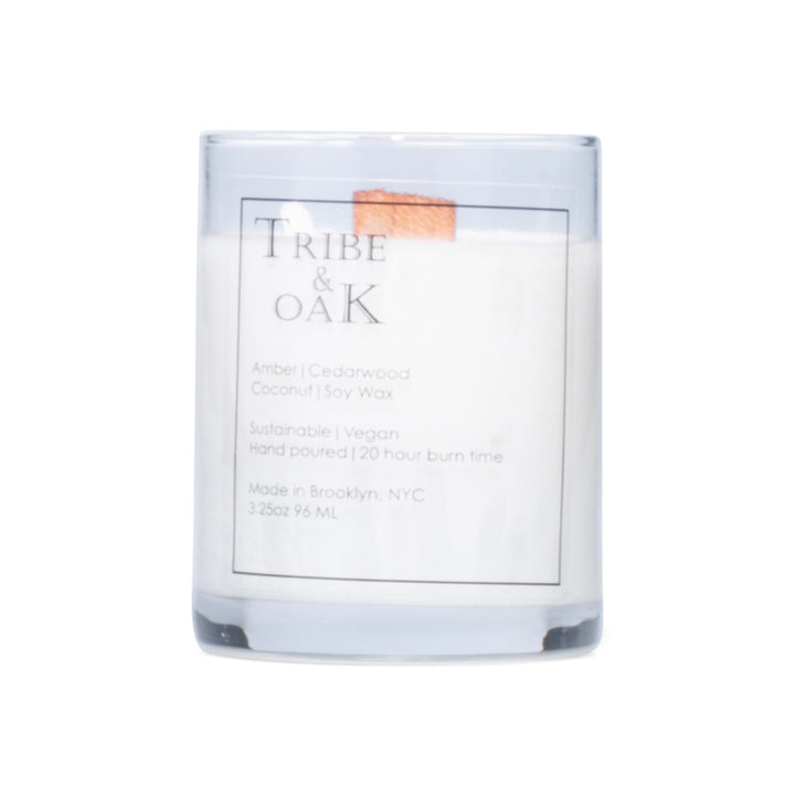 Tribe & Oak 3.25oz Coconut Soy Wax Votive Candle with Wooden Wick