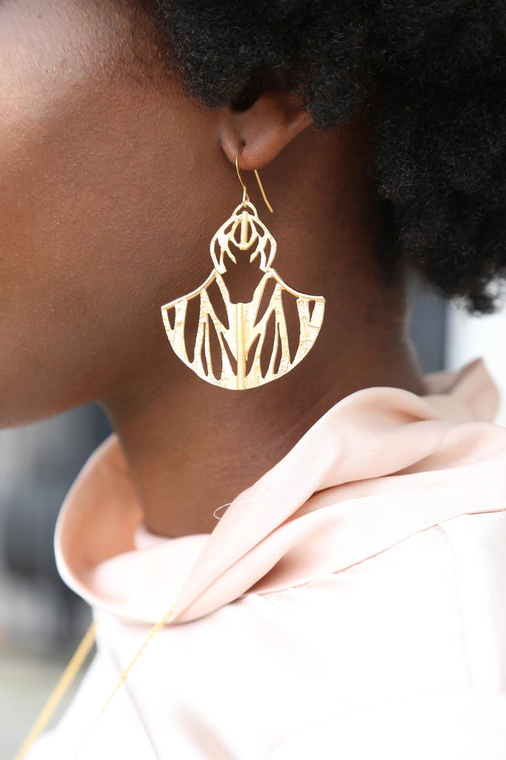 Lingua Nigra Ultrasonic Flight Cutout Earrings