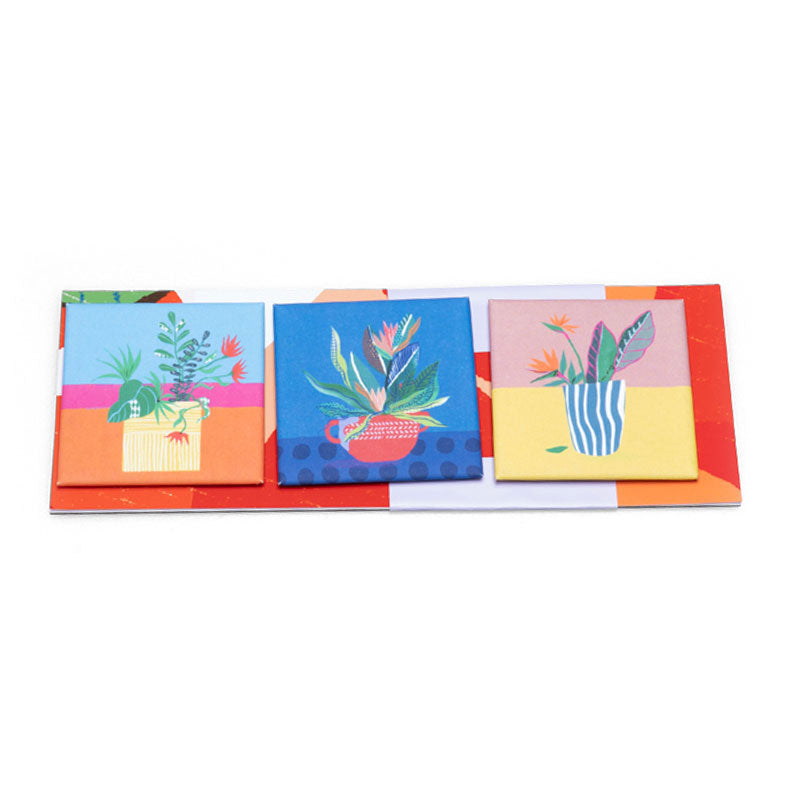 Violet Red Studio Vibrant Floral Refrigerator Magnets