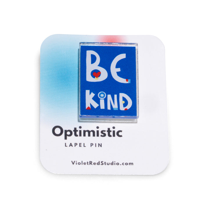 Violet Red Studio Be Kind Lapel Pin