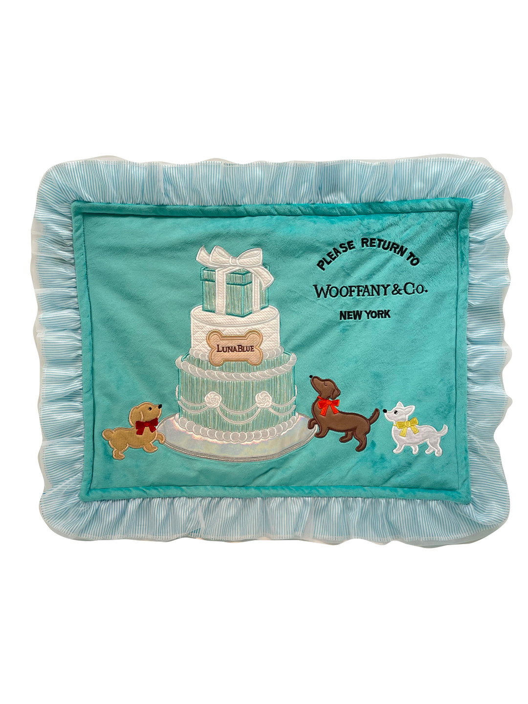 PetTee Apparel Wooffany Cake Pawty Dog Mat