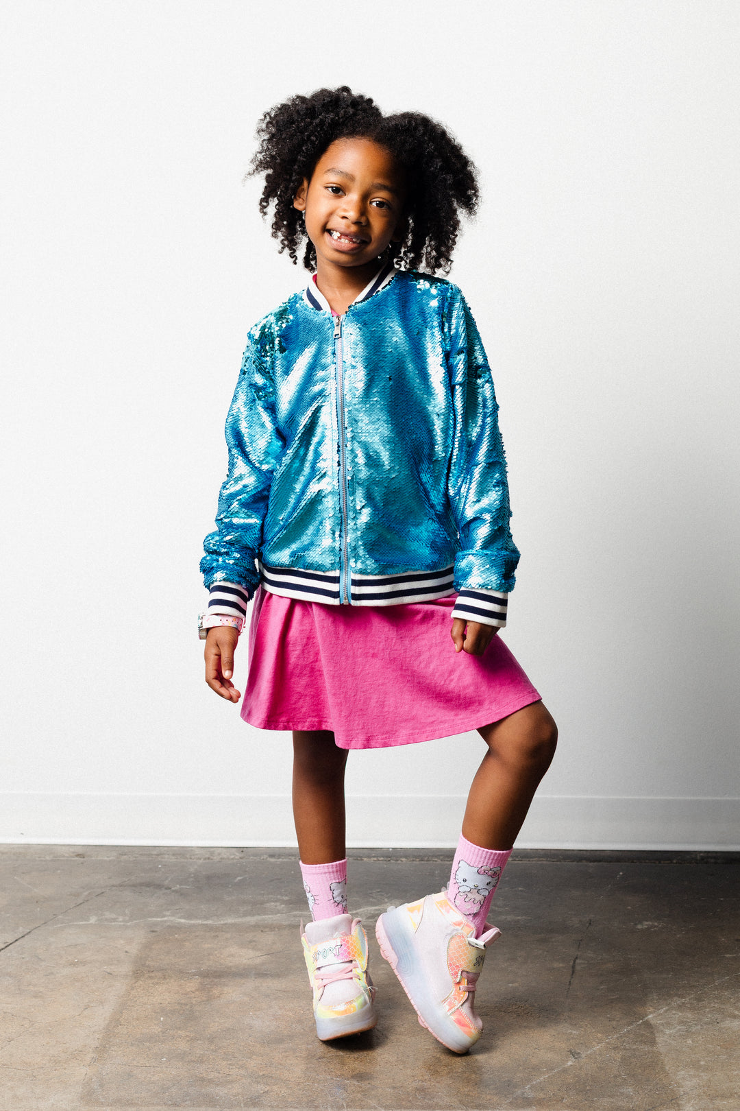 HBCU Legacy Fashion JSU Girls Sequin Bomber Jacket