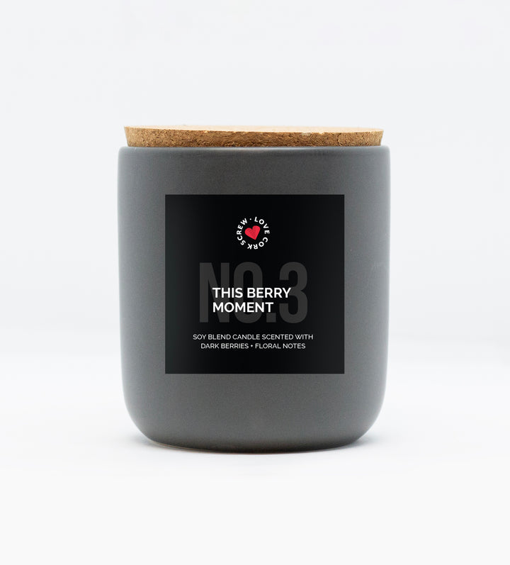 Love Cork Screw This Berry Moment Candle