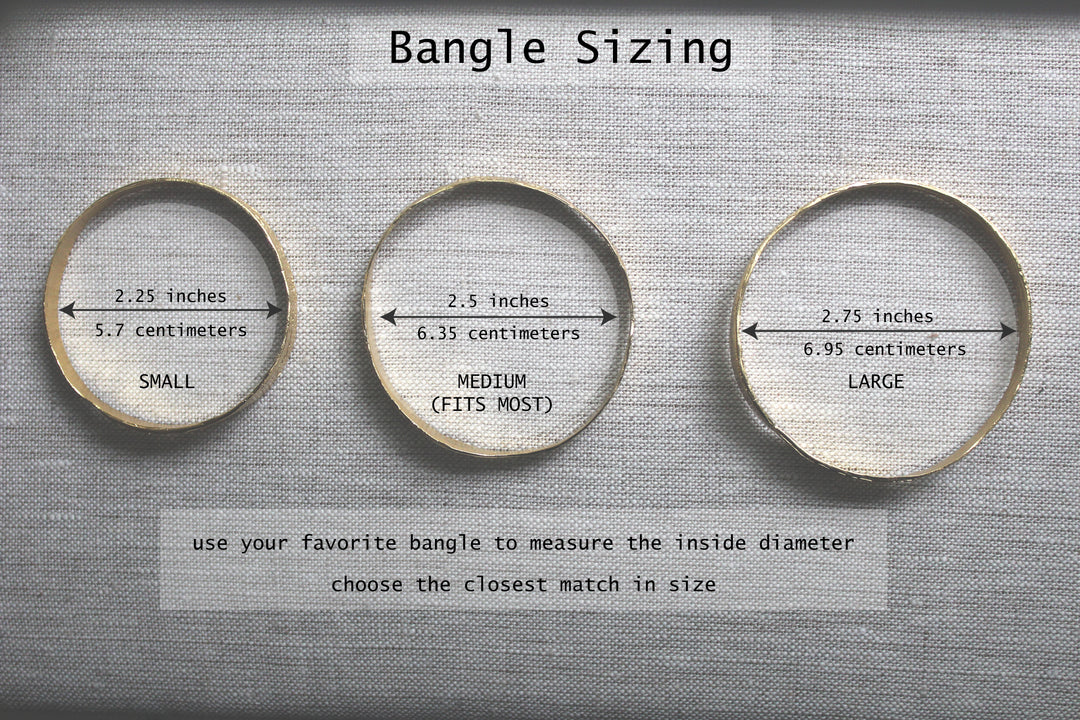 Lingua Nigra Aleda - Hand Etched Gold Toned Bangle - Single Bangle