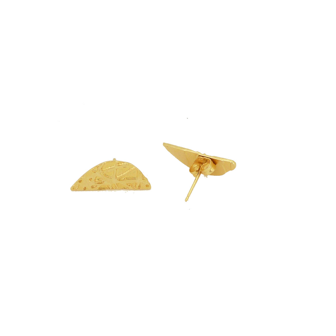 Lingua Nigra Scattered Moon Half Circle Earring