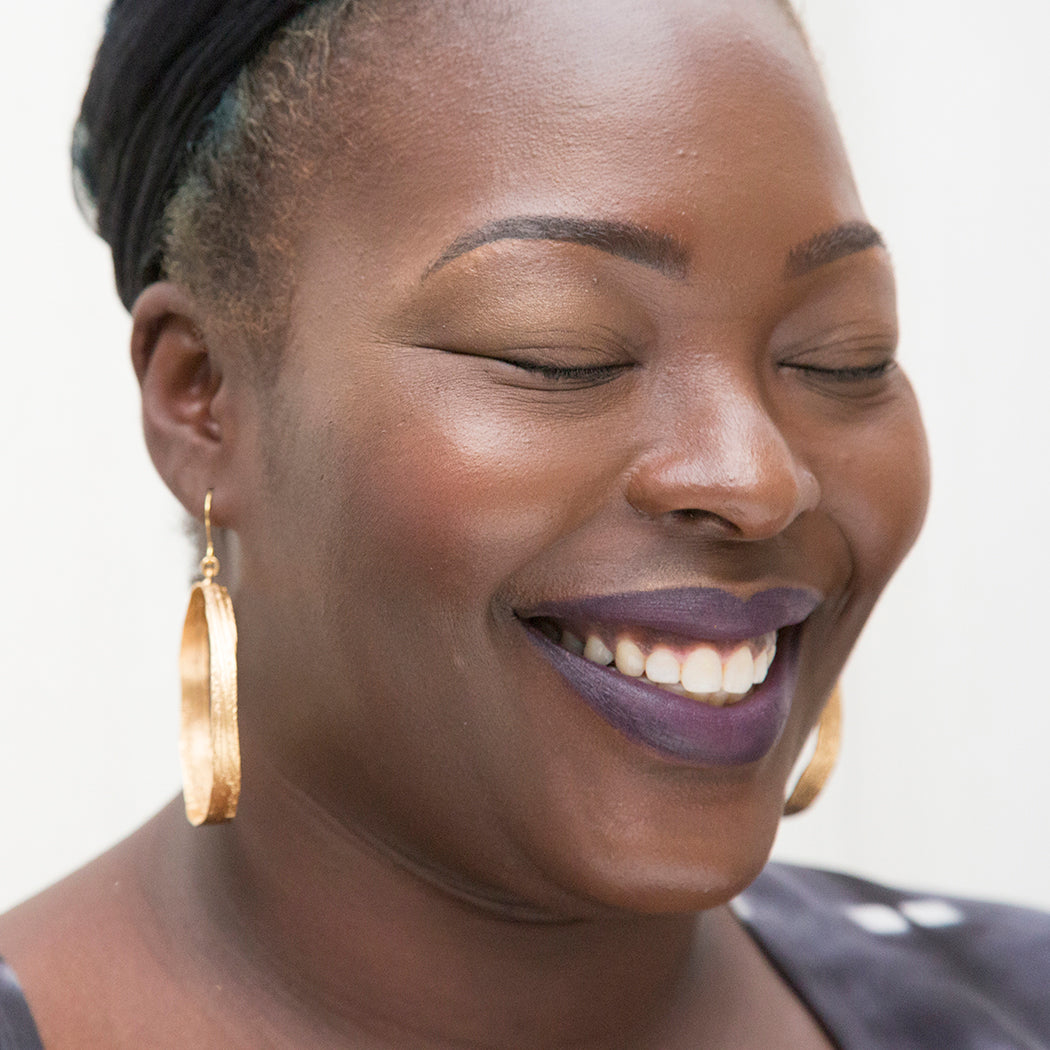 Lingua Nigra Poetic Hoop Earrings