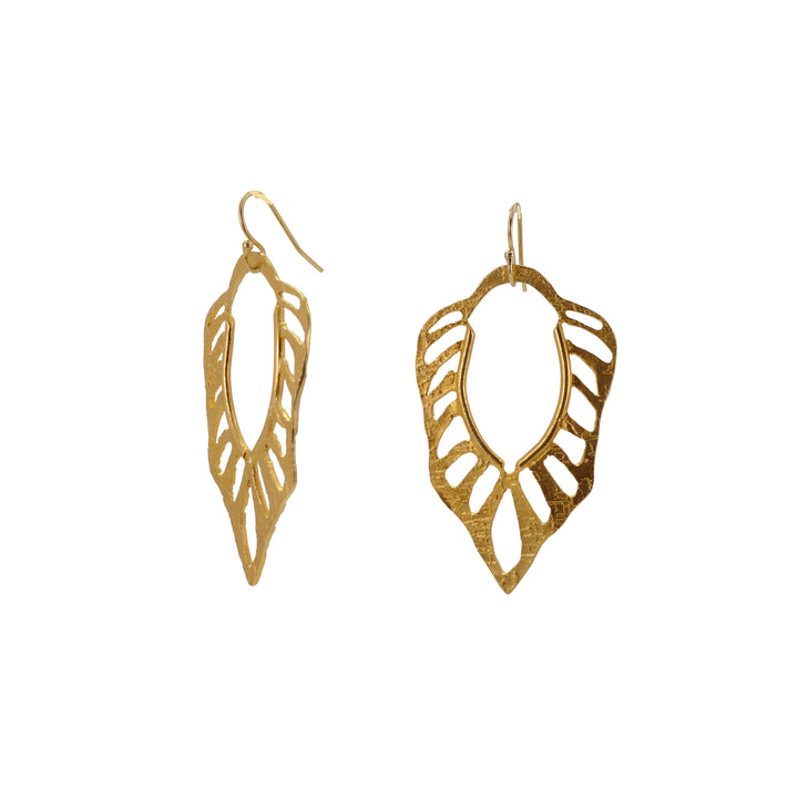 Lingua Nigra Mane of Gold Cutout Earrings