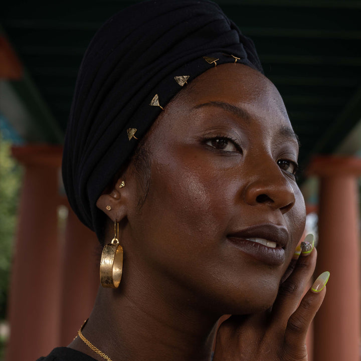 Lingua Nigra Poetic Hoop Earrings