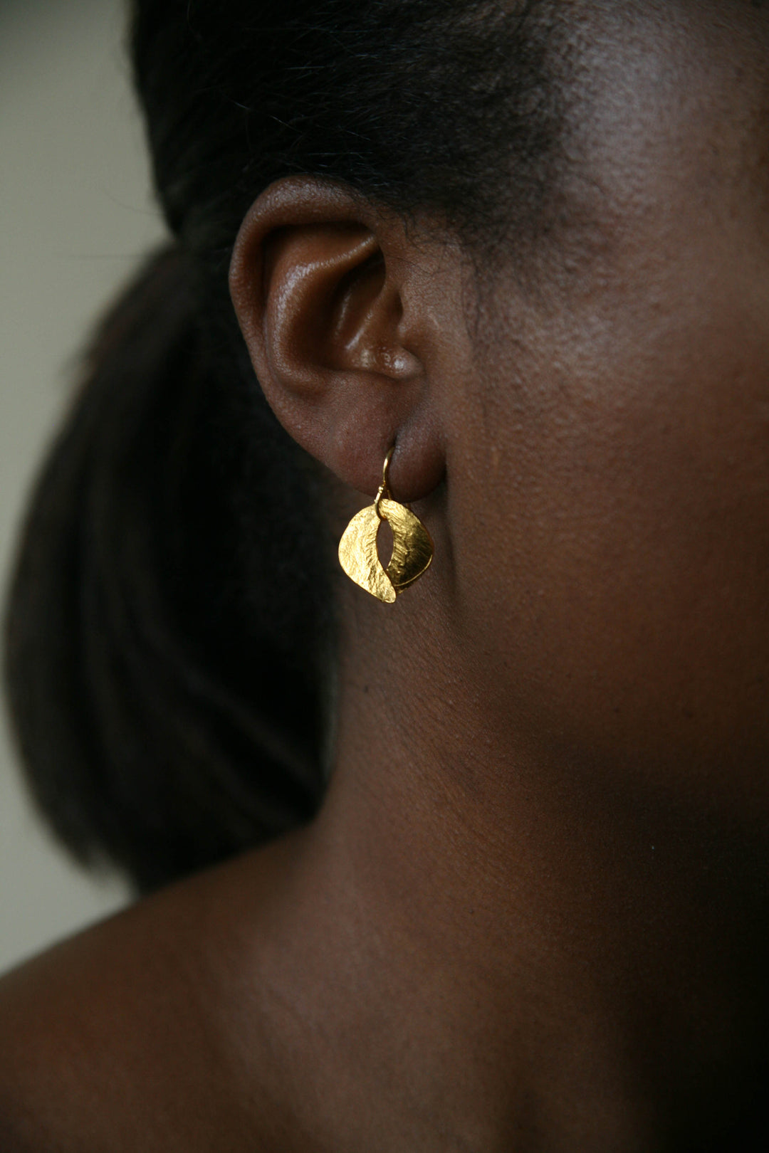 Lingua Nigra Delores Tiny Sculptured Organic Earrings