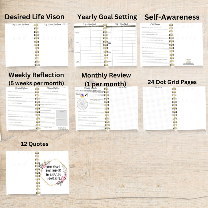 Live Love and Thrive Weekly Reflection Planner