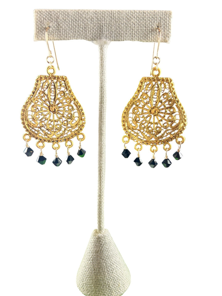 E & J Designs Handcrafted Jewelry Black Chandeliers