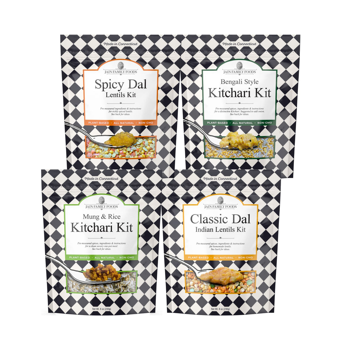 Jain Family Foods 4 Flavor Pack - Dal & Kitchari