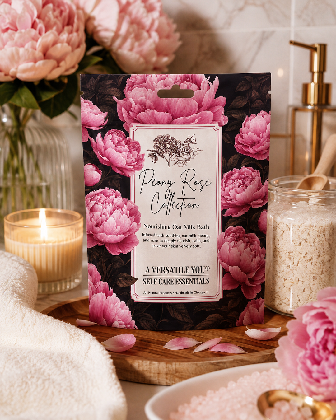 A Versatile You Peony Rose Milk Bath