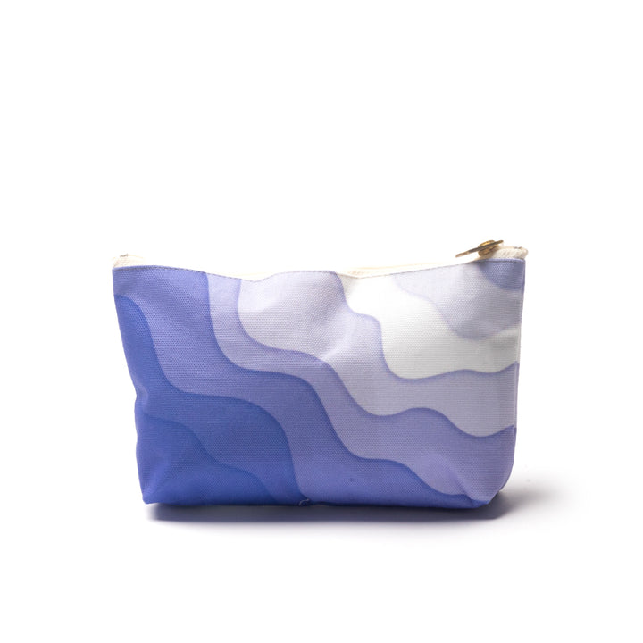 Berry Caye™ Purple Wave Pattern Toiletry Bag: Stylish, durable, and perfect for travel with ample space for all your essentials