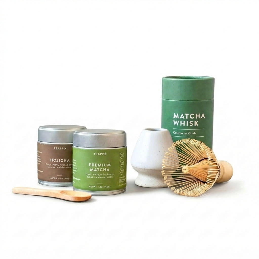 Teappo Organic Matcha & Hojicha Set