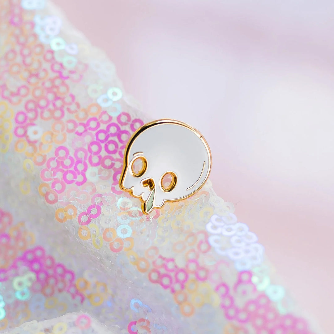 Brylliant Design Snotty Skull Enamel Mini Pin