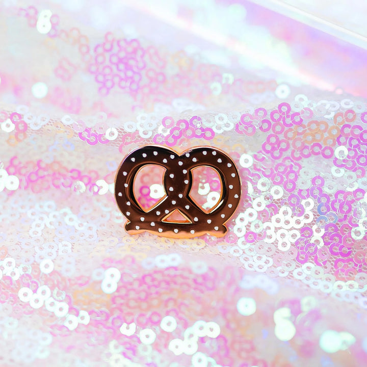 Brylliant Design Soft Pretzel Enamel Pin